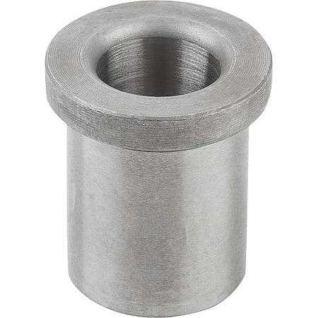 KIPP Drill bushing, DIN 172 Mild steel. Rounded top. IDxODxH: 6.8x12x20 mm K1022.A0680X20